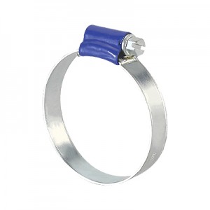 Blue Housing British Type Hose Clamp