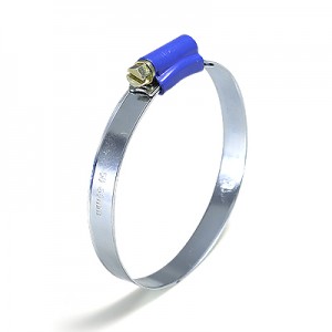 Blue Housing British Type Hose Clamp