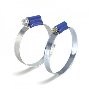 Blue Housing British Type Hose Clamp