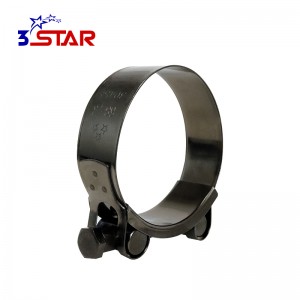 Single Bolt Hose Clamp Titaniun Plating