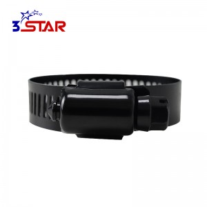 Black Perforated American Type Hose Clamp