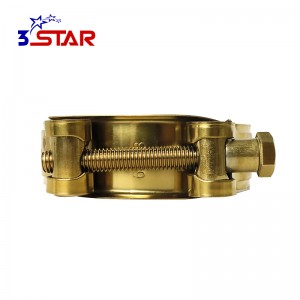 Single Bolt Hose Clamp Titaniun Plating